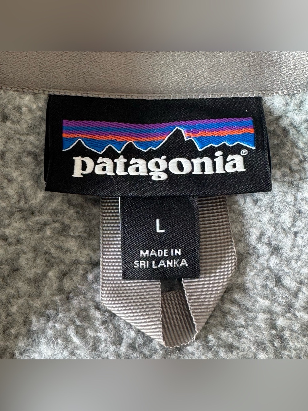 Patagonia Better Sweater 1/4 Zip Fleece Pullover Grey Heather Size L - Picture 6 of 13